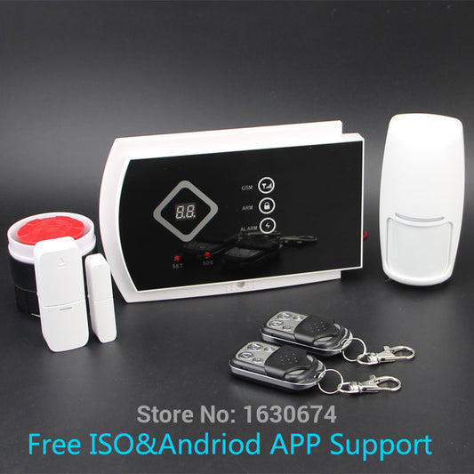 99 wireless & 2 wired zone home security alarm system ISO & android APP support free shipping - Shopy Max