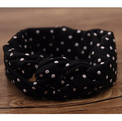 1 pieces Baby Printing Knot Hair Band Baby Girls Headband Ribbon Elasticity - Shopy Max