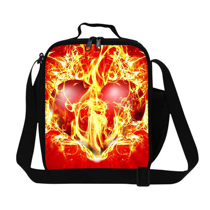 New Pink Heart Print Lancheira Kids Lunch Bags Insulated Lunch Box For School