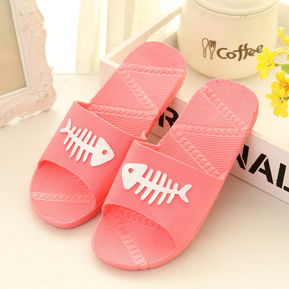 Lovers home Bathroom Home Slippers Summer Home Male Female Indoor Bath Slippers (pls select one size larger for home slippers)