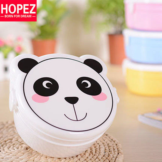 Kid Cartoon Plastic Lunch Box Bento for Children School/Office Microwave Meal Box with Spoon - Shopy Max