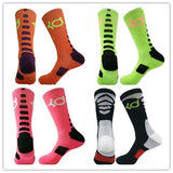2016 candly color solid Elastic high quality cotton basketball big size sox Professional