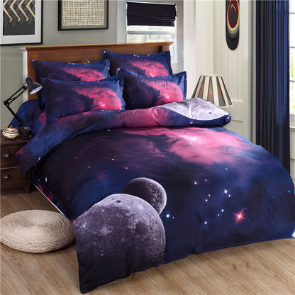 3d Galaxy bedding sets Twin/Queen Size Universe Outer Space Themed