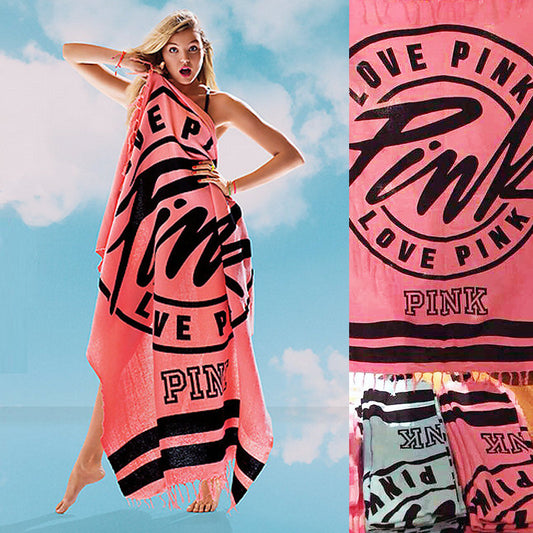 Pink Beach Towel Fashion High Quality Bath Towels 100% Cotton Swimming Towel - Shopy Max