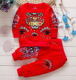 hot sale 2016 spring tiger baby boys kids clothes set fashion cotton sweatshirt + pants children