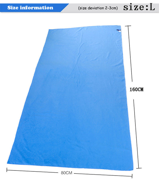 11 Colors 80cmx160cm 30*75cm 75*135 ZiRou Microfiber Beach towel   Drying Travel - Shopy Max