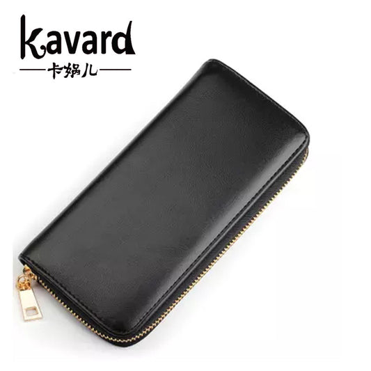 Solid black wallet women luxury brand 2016 purse designer wallet card famous - Shopy Max