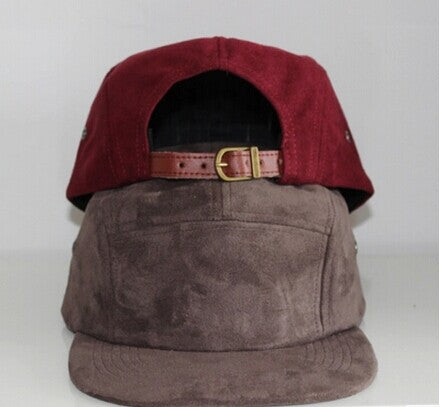 Solid Red Navy Gray Black Fashion Suede Snapback Baseball Caps Women Men Strapback Gorra Plain Fitted Truckers Cap 5 Panel Bboy - Shopy Max