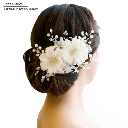 hair ornaments wedding hair accessories Floral Headdres Romantic Lace Hairwear flower wedding bride