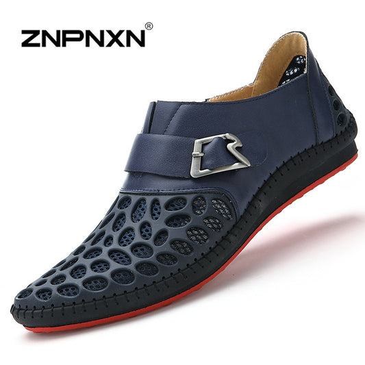 ZNPNXN Men Shoes Casual Genuine Leather Shoes Mens Luxury Brand Red Bottoms Casual Shoes For Men New 2016 Zapatos Hombre