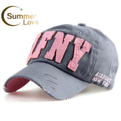Fashion Cotton Snapback Baseball Cap Female Hats For Women Girls NYC and AFNY Casquette Sport Casual