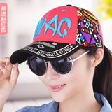 New brand Hat female autumn and winter cap baseball cap fashion print hiphop hip-hop cap outdoor spring and autumn sun hat