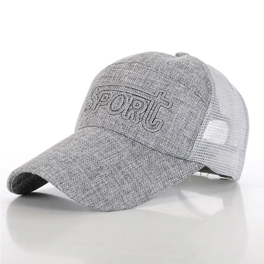 Hight Quality Linen Mesh Baseball Cap Outdoor Sport or Finshing Sunbonnets for Summer Unisex for Men or Women