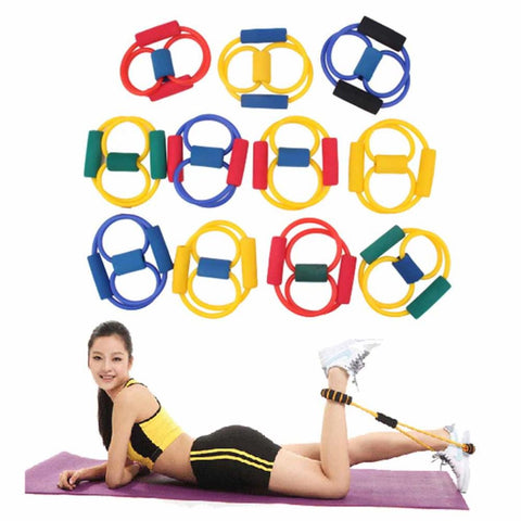 1Pcs Resistance 8 Type Muscle Chest Expander Rope Workout Fitness Exercise Yoga Tube Sports Pulling Exerciser new hot selling