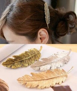 LZ 2016 New Fashion Hair Jewelry Vintage Bohemia Style Alloy Feather Hairpins