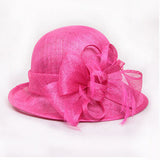 Hot Pink Church Hat Philippines Sinamay Hats for Ascot Races,Mebourne Cup,wedding,Kentucky derby,Party