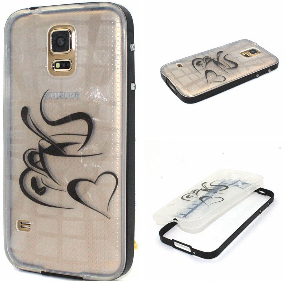 Hybrid Soft TPU Transparent Back Cover & Plastic Frame Cases for  Samsung Galaxy S5 - Shopy Max