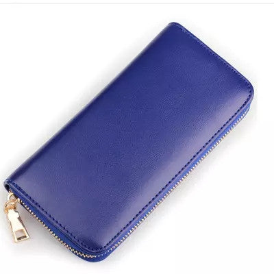 Solid black wallet women luxury brand 2016 purse designer wallet card famous - Shopy Max