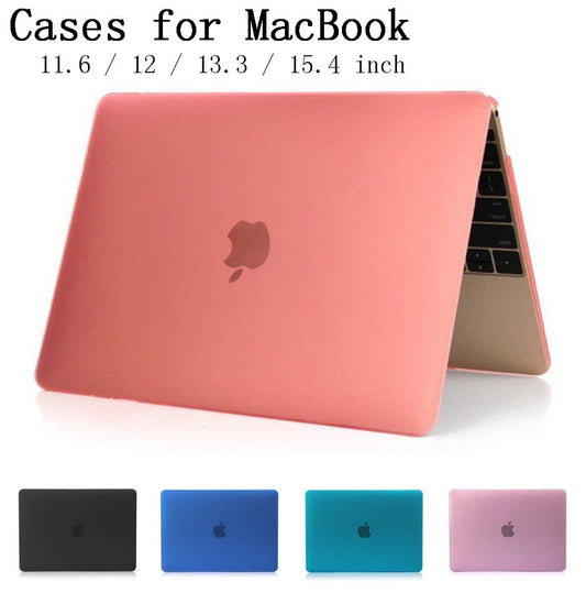 New Crystal/Matte shell case cover for Apple Macbook Air Pro Retina 11.6 12 13.3 15.4 inch laptop Cases For Mac book bag,SKU132A