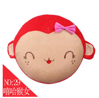 Free ship 1pcs inflatable Stool thickening Cotton Cover Cartoon Plush inflatable Pouf Chair Lovely Pneumatic Stools Portable