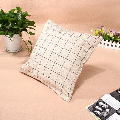 LS4G Home Colorful Geometry Nature Home Cotton Linen Throw Pillow Case Cover Small Pillowcase Free Shipping