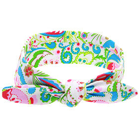 1 PC New Cool Cotton Cute Baby Headband Elastic Node Print tan Disassemble - Shopy Max