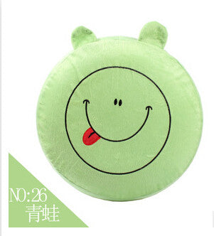 Free ship 1pcs inflatable Stool thickening Cotton Cover Cartoon Plush inflatable Pouf Chair Lovely Pneumatic Stools Portable