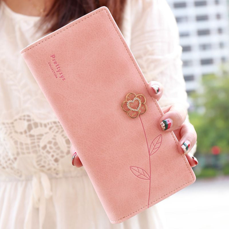 2016 New F ashion Women Wallets Long Luxury Brand Purse Pu Leather lady purse long