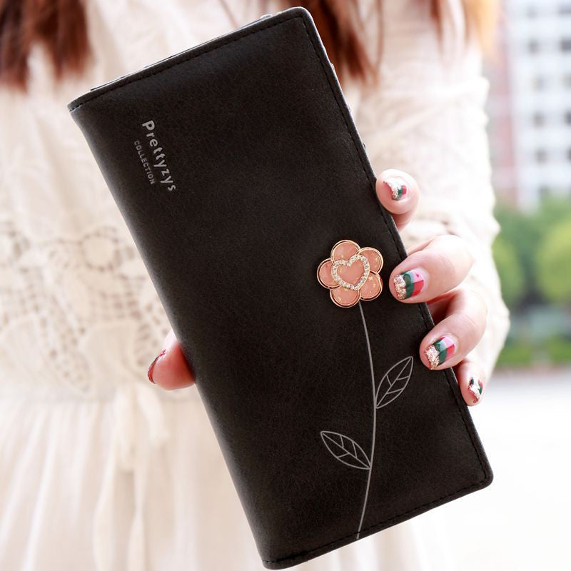 2016 New F ashion Women Wallets Long Luxury Brand Purse Pu Leather lady purse long