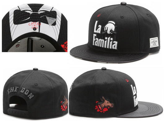 2016 new fashion black la familia baseball snapback hats and caps for men women strapack