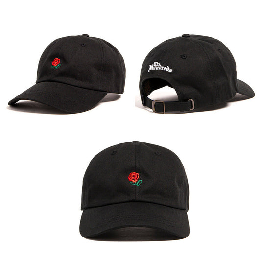 New Arrivals Kpop Snapback Cap Men Black Cotton casquette polos Baseball Caps Red rose dedicated to you