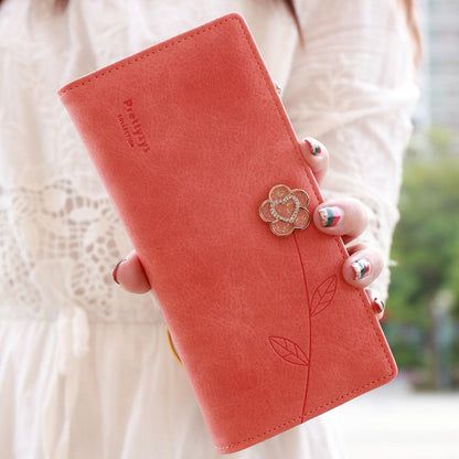 2016 New F ashion Women Wallets Long Luxury Brand Purse Pu Leather lady purse long