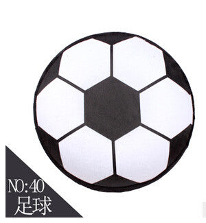 Free ship 1pcs inflatable Stool thickening Cotton Cover Cartoon Plush inflatable Pouf Chair Lovely Pneumatic Stools Portable