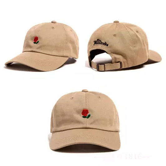 New Arrivals Kpop Snapback Cap Men Black Cotton casquette polos Baseball Caps Red rose dedicated to you I love you 6 panel hats