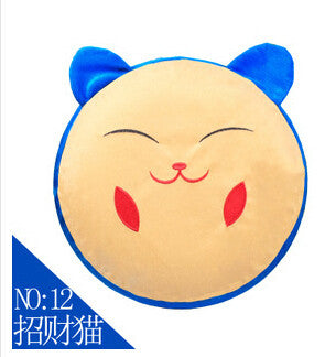 Free ship 1pcs inflatable Stool thickening Cotton Cover Cartoon Plush inflatable Pouf Chair Lovely Pneumatic Stools Portable