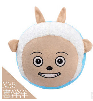 Free ship 1pcs inflatable Stool thickening Cotton Cover Cartoon Plush inflatable Pouf Chair Lovely Pneumatic Stools Portable