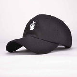 New fashion high quality luxury embroidered baseball cap bone female finger bend along - Shopy Max