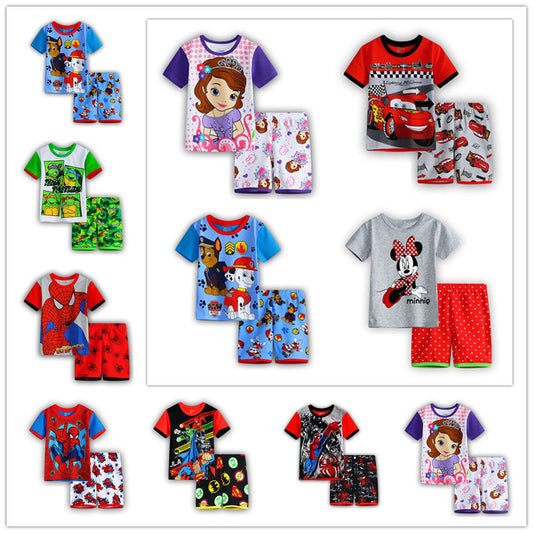2016 new 100% Cotton Baby Boys Girls Clothing Set Children short Shirt - Shopy Max