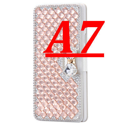 Silk Skin Leather Case for Samsung Galaxy A5 /A7 Wallet Chic +Card Slot Women Elegant Phone - Shopy Max
