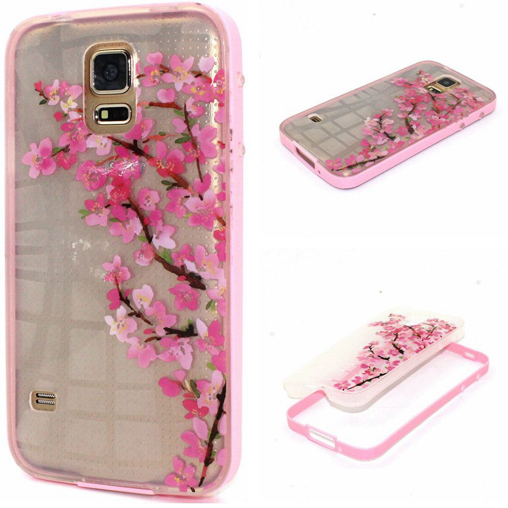 Hybrid Soft TPU Transparent Back Cover & Plastic Frame Cases for  Samsung Galaxy S5 - Shopy Max