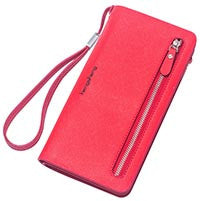 2016 luxury brand portfolio Women wallets PU leather female purse card holder Solid