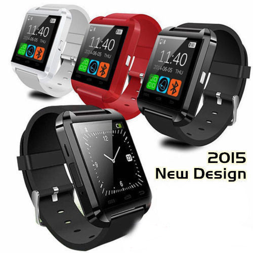3 Colors Sport U8 U80 Bluetooth Smart Wrist Watch (iOS/Android) - Shopy Max