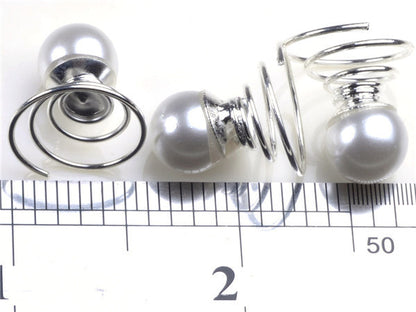 12pcs Princess Crystal Rhinestone Flower Pearl Hair - Shopy Max