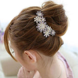 South Korea crystal ornaments luxury plate inserted hair comb fashion crystal flower hair fork hairpins - Shopy Max