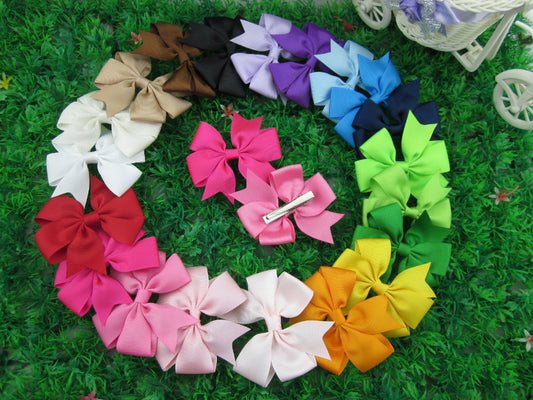 Wholesale bows 20pcs/lot baby ribbon bows WITHCLIP Baby Boutique Hair Ribbon