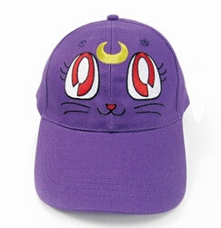 Value Hot Sailor Moon Purple Cat Luna baseball hat March Hare sun hat Animation around gift - Shopy Max
