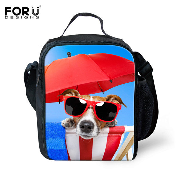 Waterproof Insulated Tote Kids School Lunch Animal Bags Thermal Food Picnic