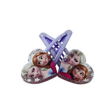 1 pair 5cm Elsa Anna Heart-shaped clip Headwear Female Girls babys Hair Accessory - Shopy Max