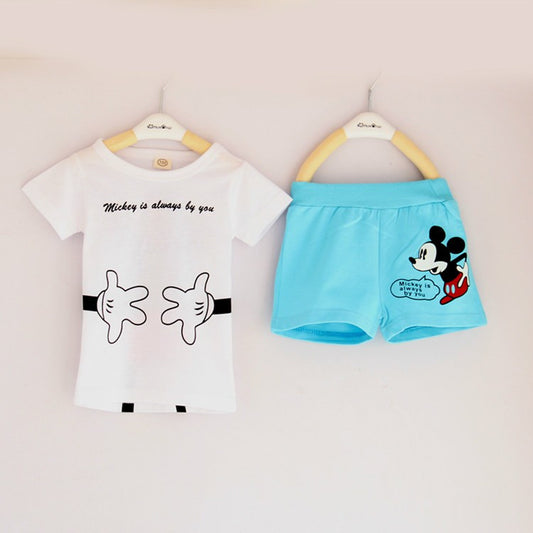 Brand NEW 2016 Fashion Children's summer clothing set Cartoon Design Boy's