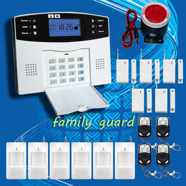 DHL Free Shipping!Wholesale - Wireless 433MHZ GSM SMS Home Burglar Security Alarm System Detector Sensor Kit Remote Control